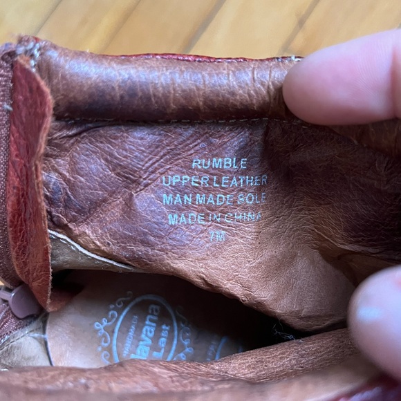 Red Leather Platform Booties Rumble Havana Last Jeffrey Campbell - Picture 11 of 11